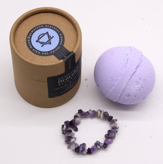 Amethyst Gem Bracelet Bath Bomb