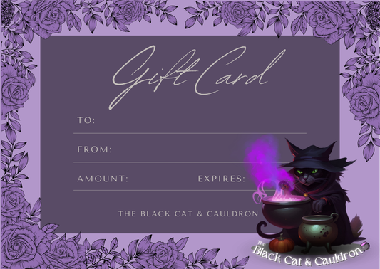 The Black Cat & Cauldron Gift Cards