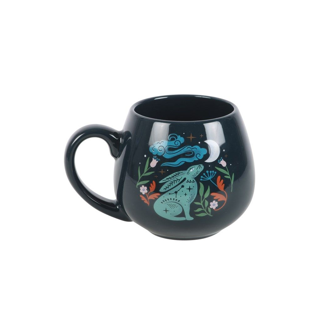 Midnight Hare Rounded Mug