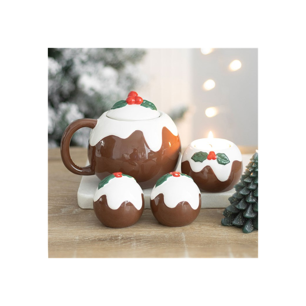 Christmas Pudding Tealight Candle Holder