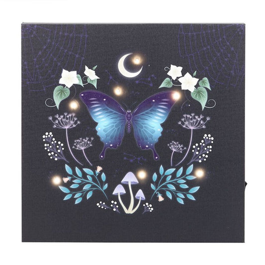 luna Moth Light Up Canvas Plaque