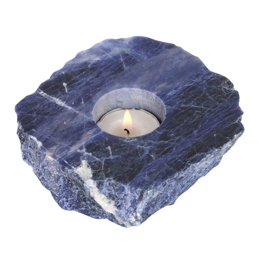 Sodalite Crystal Tealight Holder