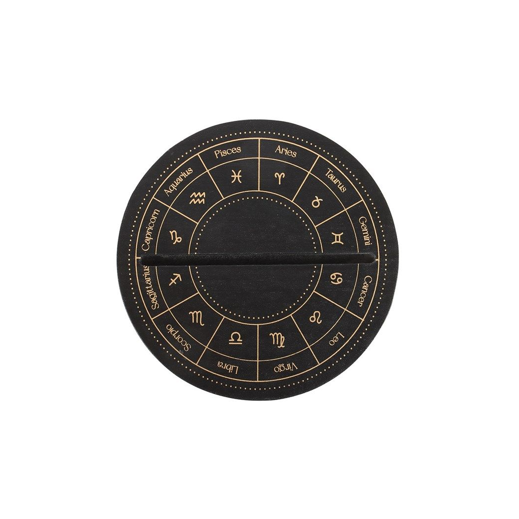 Black Astrology Wheel Tarot Card Stand